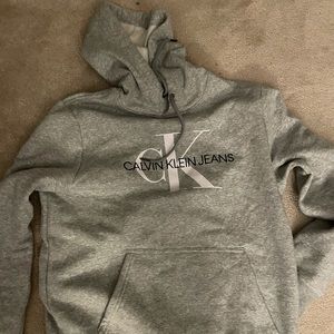 Calvin klein gray hoodie